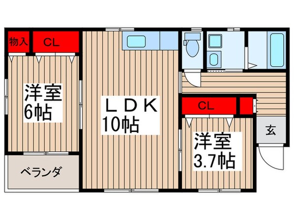 ピュアライフＳ・ＴⅡの物件間取画像